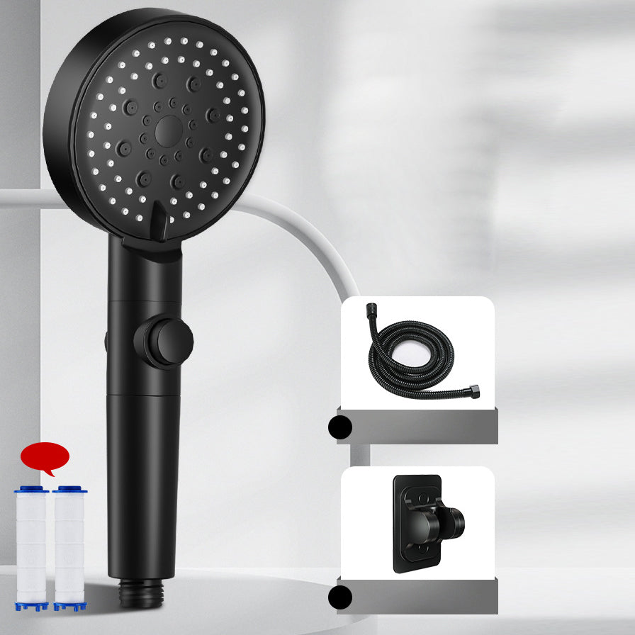 Modern Handheld Supercharged Shower Head Round Turbo Spray Head
