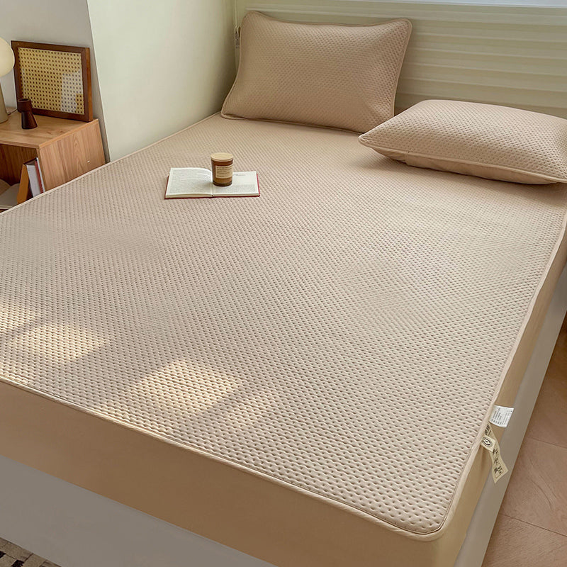 Soybean Fiber Material Sheet Set Extra Deep Pocket Twin Breathable Bed Sheet