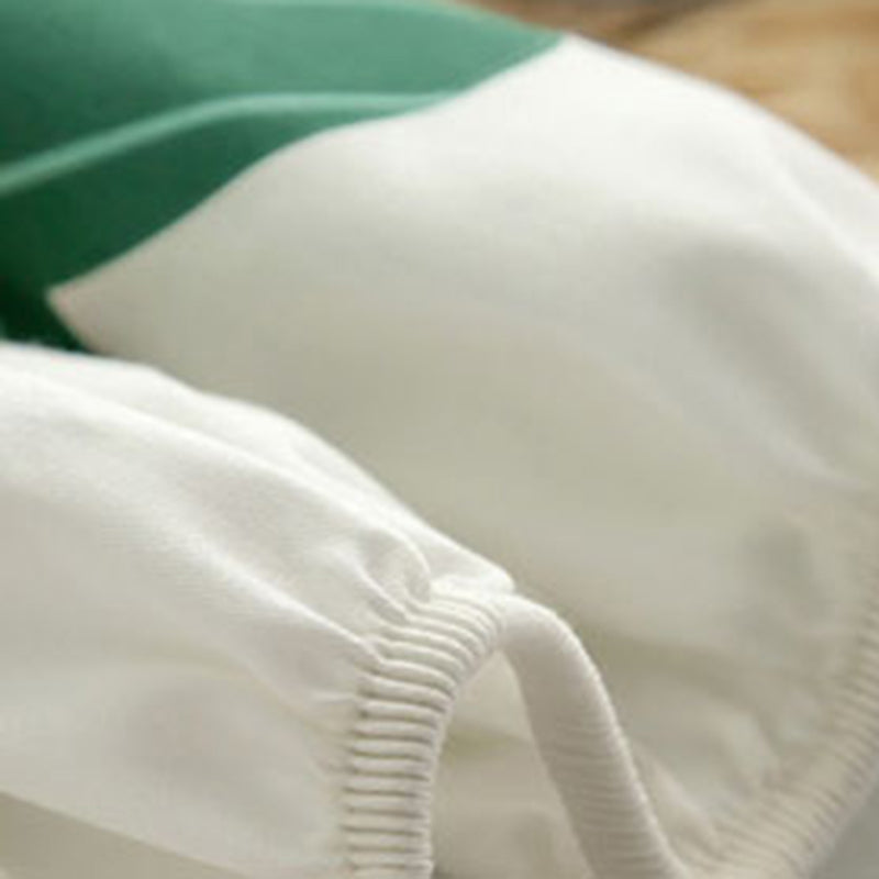 Printed Wrinkle Resistant Fitted Sheet Breathable Cotton Fitted Sheet