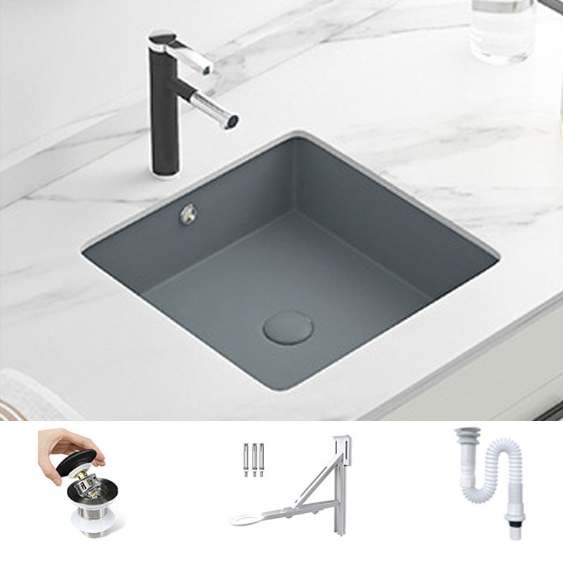 Modern Bathroom Sink Rectangular Vessel Bathroom Sink with Faucet