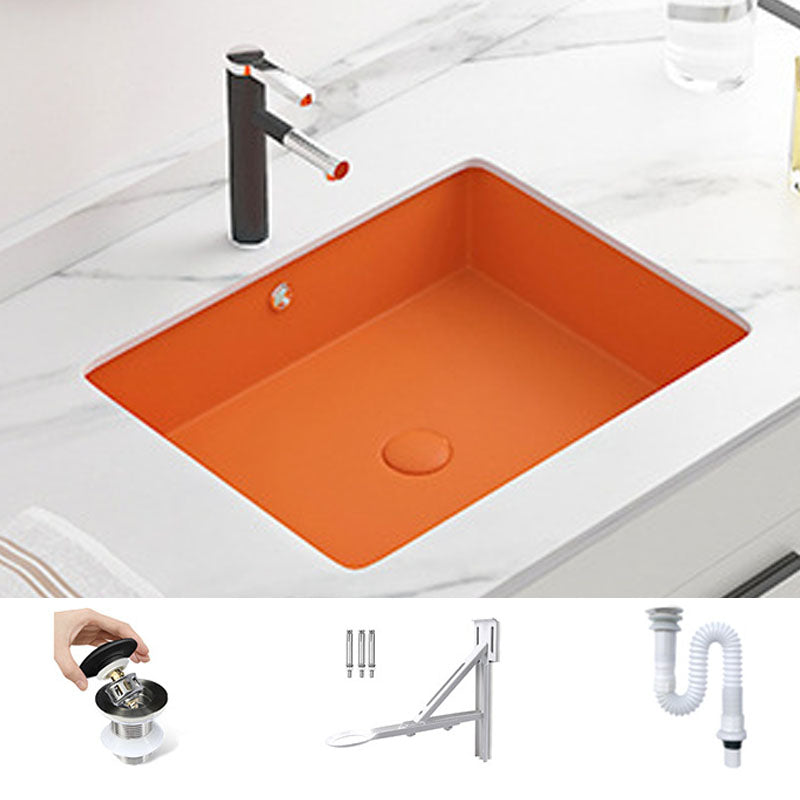 Modern Bathroom Sink Rectangular Vessel Bathroom Sink with Faucet