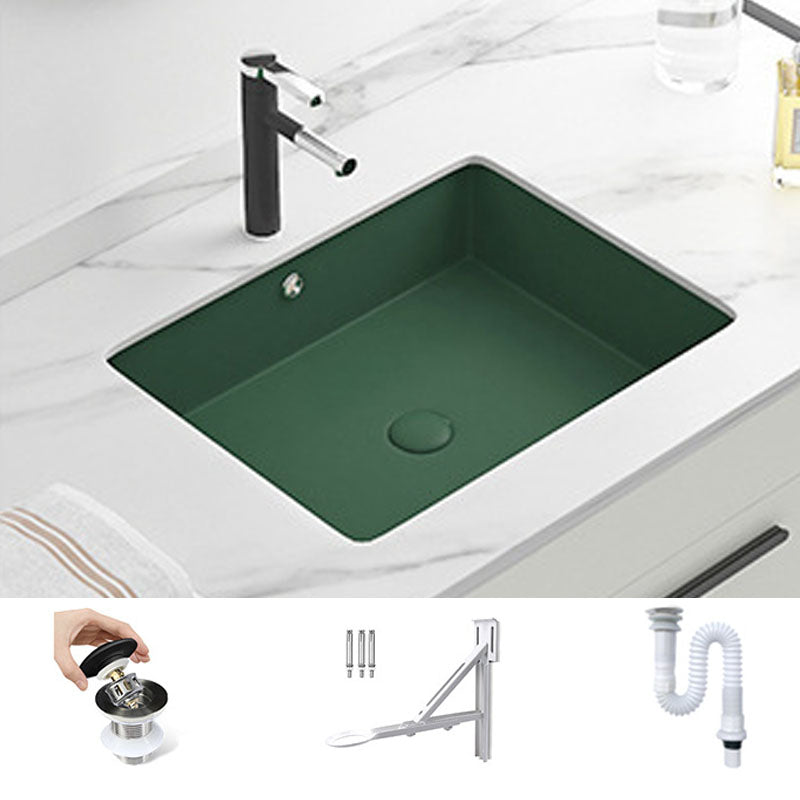 Modern Bathroom Sink Rectangular Vessel Bathroom Sink with Faucet