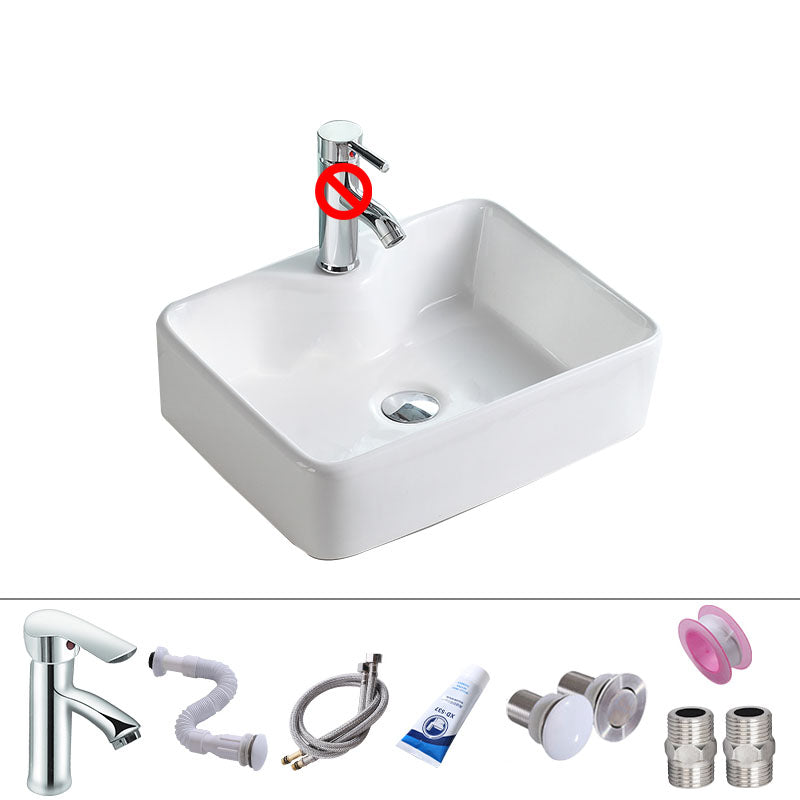 Porcelain Bathroom Sink Contemporary Simple Vessel Bathroom Sink