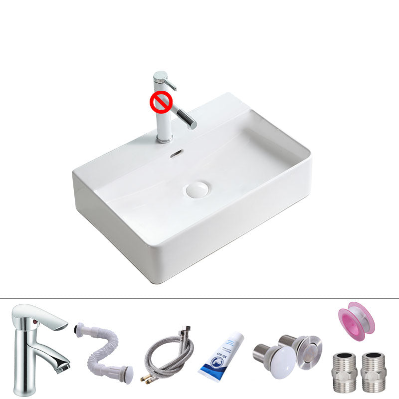 Porcelain Bathroom Sink Contemporary Simple Vessel Bathroom Sink