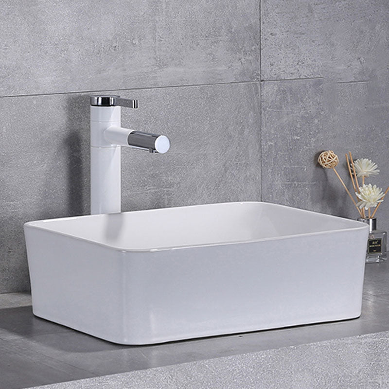Porcelain Bathroom Sink Contemporary Simple Vessel Bathroom Sink
