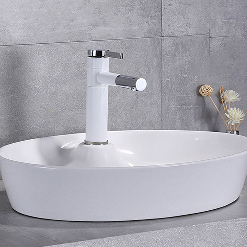 Porcelain Bathroom Sink Contemporary Simple Vessel Bathroom Sink