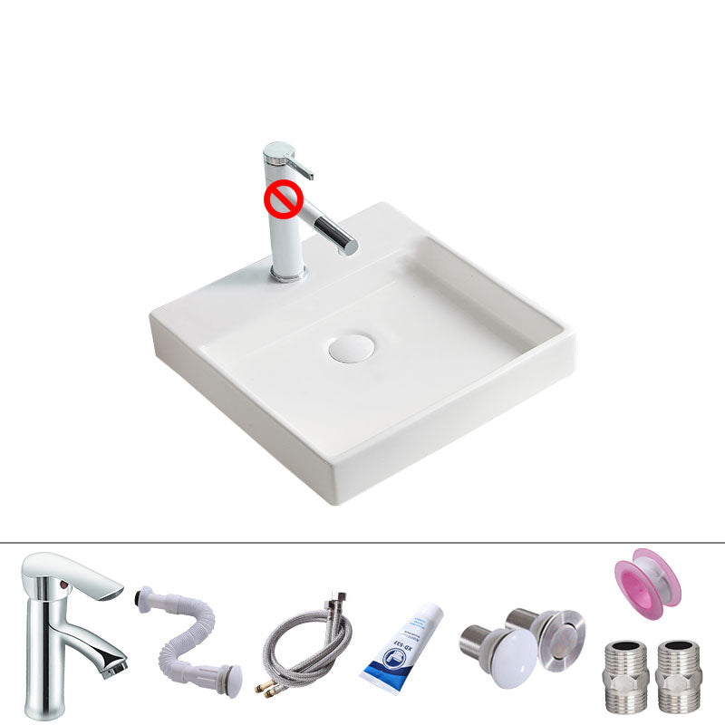 Porcelain Bathroom Sink Contemporary Simple Vessel Bathroom Sink