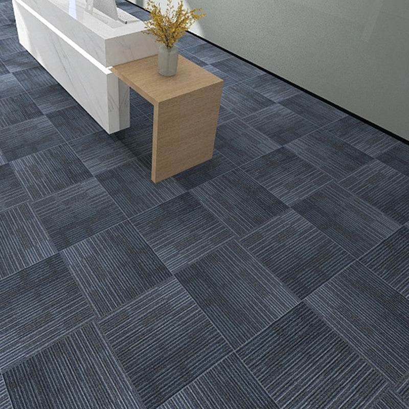 Carpet Tile Fade Resistant Non-Skid Solid Color Self-Stick Carpet Tiles Dining Room