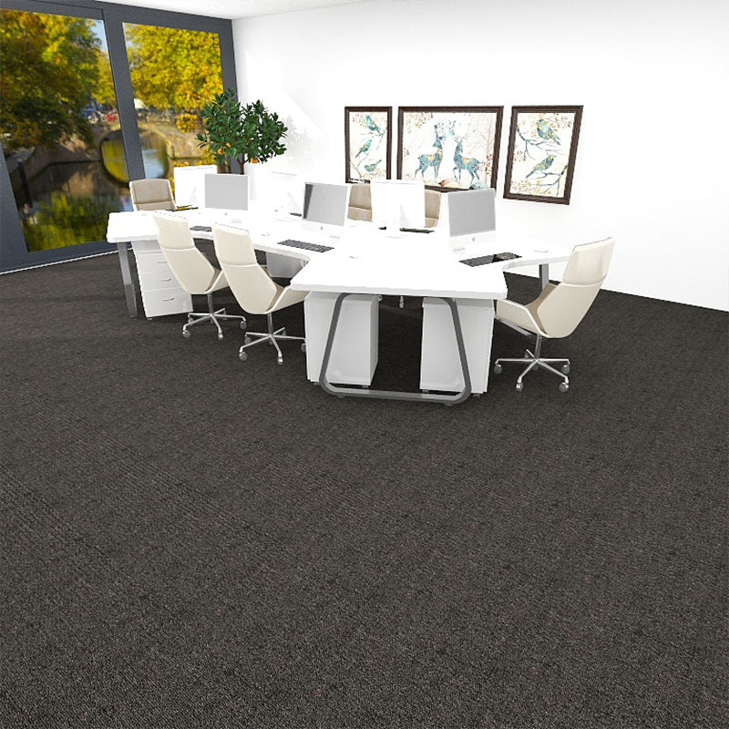 Carpet Tile Fade Resistant Non-Skid Solid Color Self-Stick Carpet Tiles Dining Room