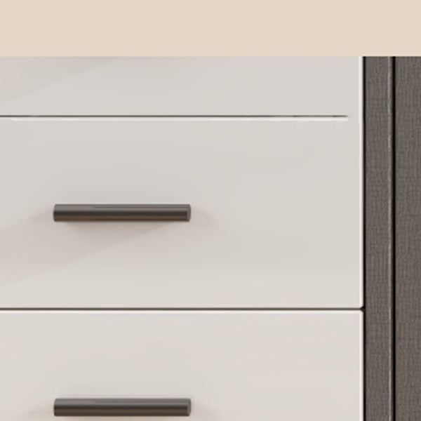 White Storage Cabinet with Glass Doors Contemporary Sliding Door Cabinet with Drawer