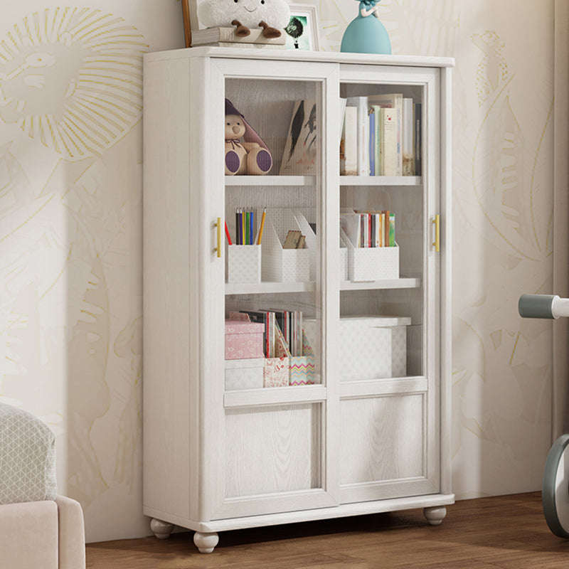 Glam Closed Back Standard Bookshelf Wooden Bookcase for Study Room