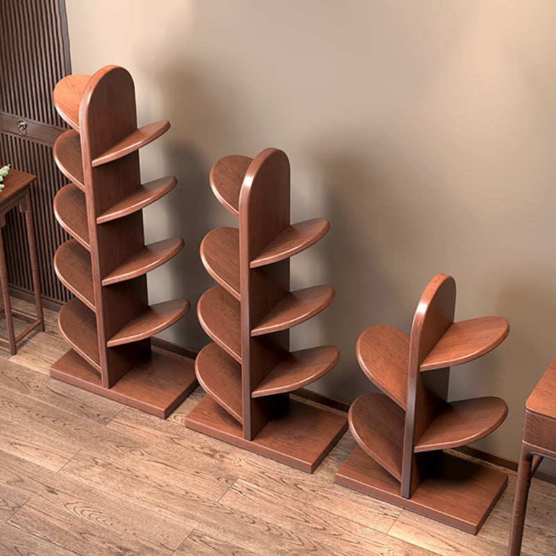 Nordic Style Open Back Bookshelf Wooden Bookcase for Study Room