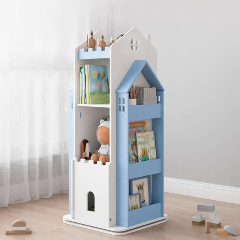 Scandinavian Open Back Standard Bookshelf Engineered Wood Bookcase for Study Room