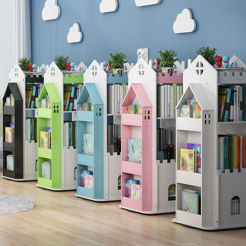 Scandinavian Open Back Standard Bookshelf Engineered Wood Bookcase for Study Room