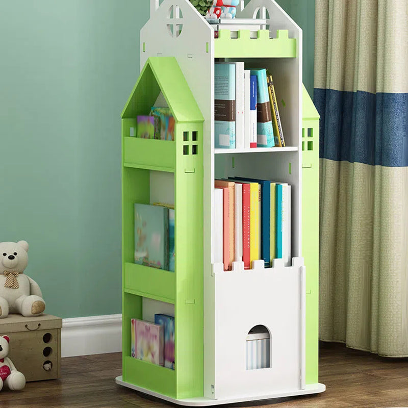 Scandinavian Open Back Standard Bookshelf Engineered Wood Bookcase for Study Room