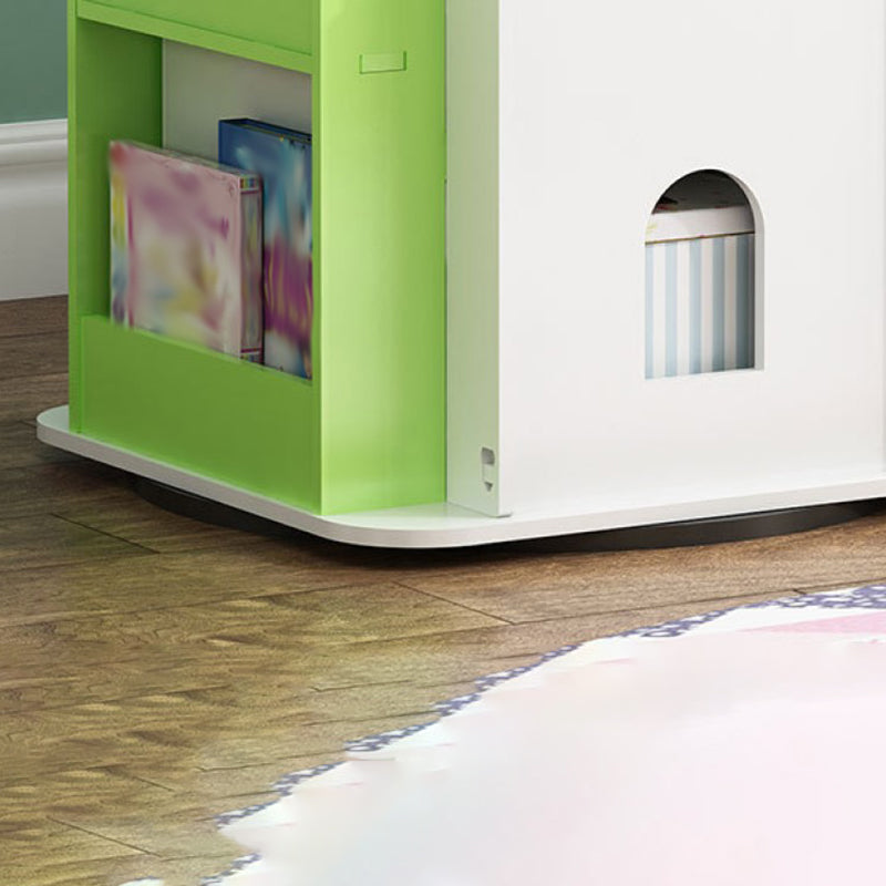 Scandinavian Open Back Standard Bookshelf Engineered Wood Bookcase for Study Room