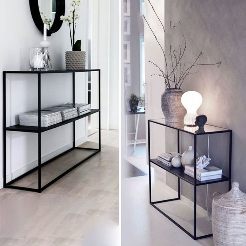 Scandinavian Open Back Standard Bookshelf Metal Bookcase for Study Room