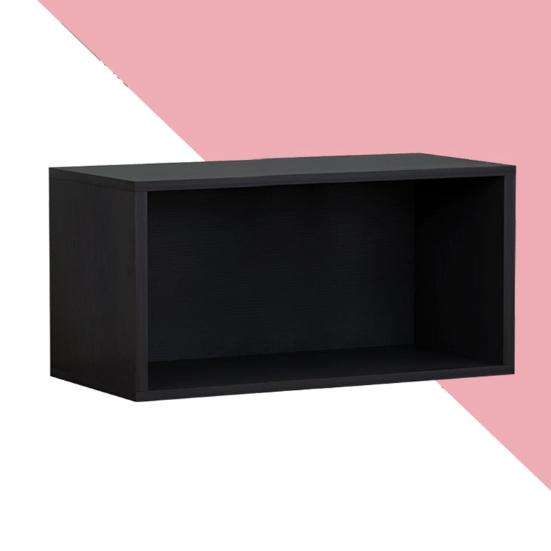 Scandinavian Standard Bookcase Engineered Wood Closed Back with Cabinets