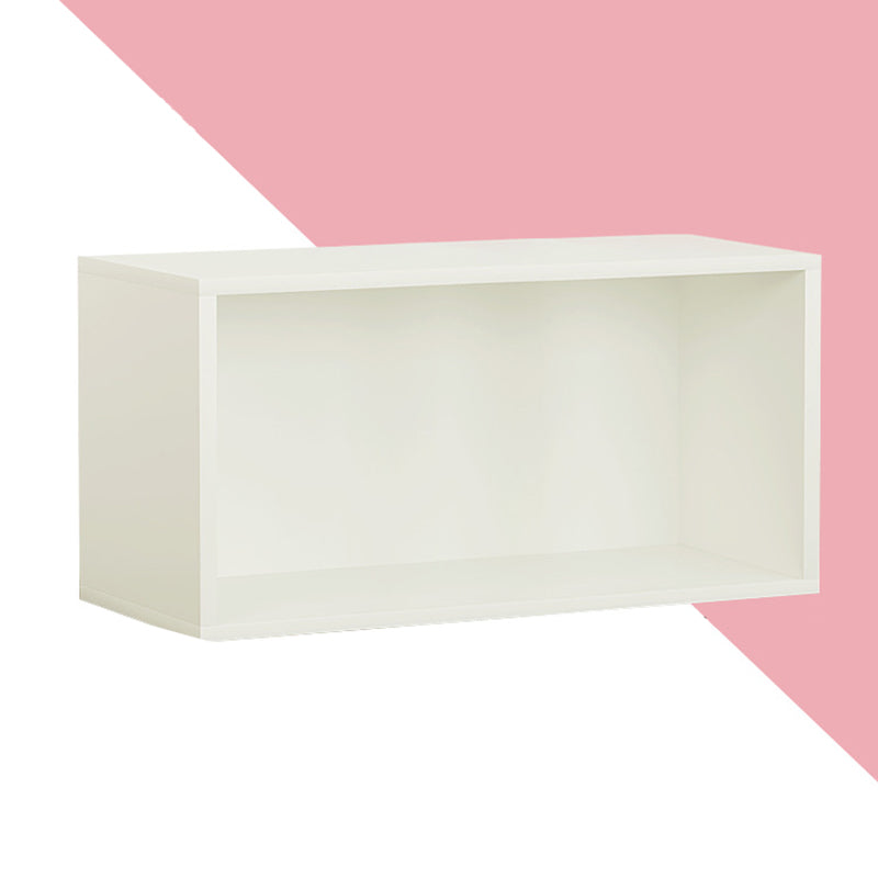 Scandinavian Standard Bookcase Engineered Wood Closed Back with Cabinets