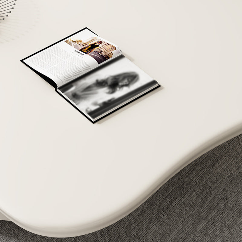 Slate Top Coffee Table Abstract Coffee Cocktail Table with Storage Drawers