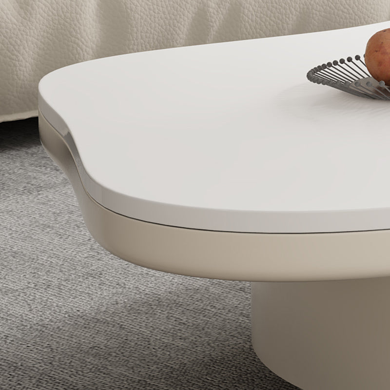 Slate Top Coffee Table Abstract Coffee Cocktail Table with Storage Drawers