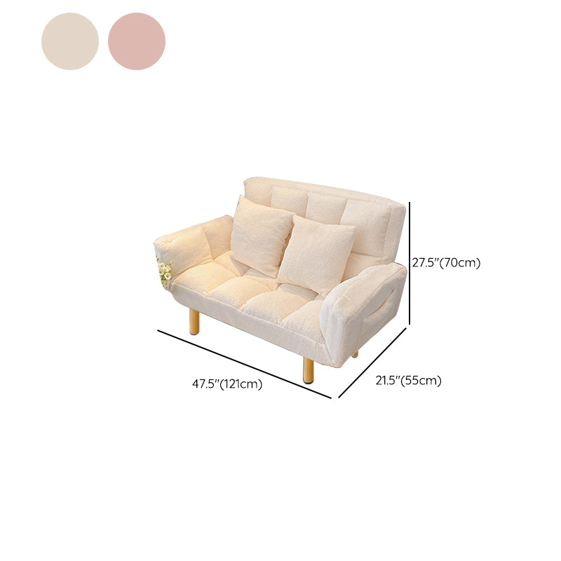 Living Room Velvet Sofa Contemporary Style Biscuit Back Seating