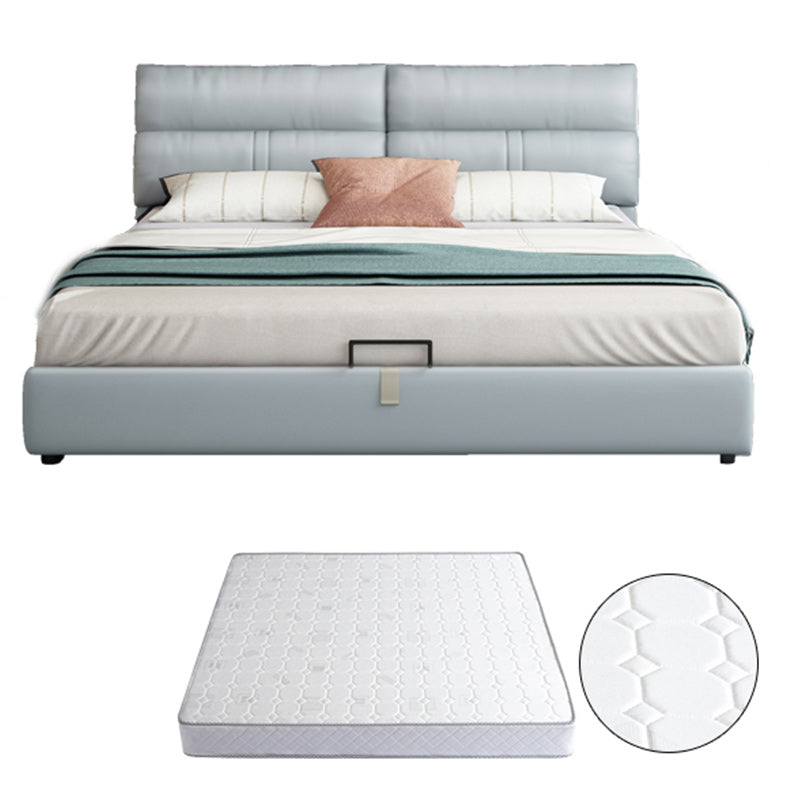 Mattress Included Platform Bed Frame Upholstered Headboard Platform Bed