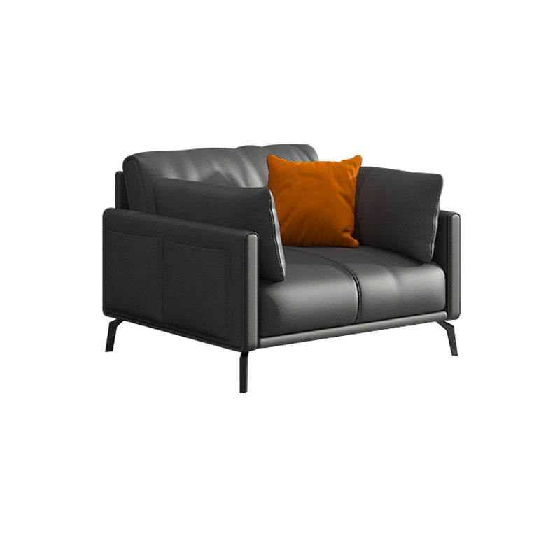 Modern Style Seating with Four Leds Bonus Room Tuxedo Arm Loveseat