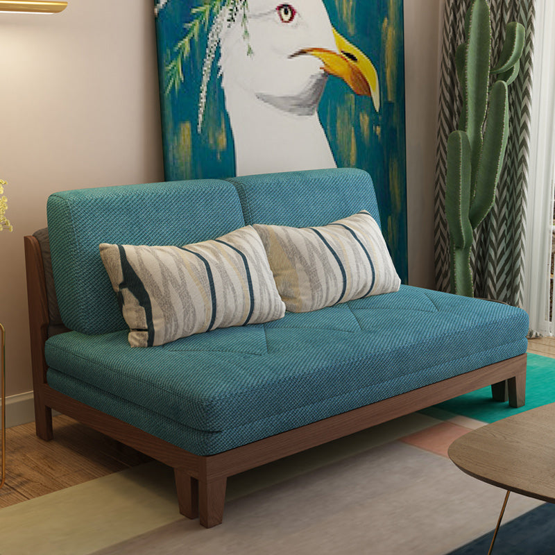 Living Room Convertible Sofas Pillow Back Armless Futon Sleeper Sofa Bed