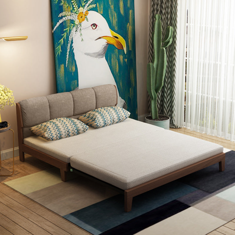 Living Room Convertible Sofas Pillow Back Armless Futon Sleeper Sofa Bed