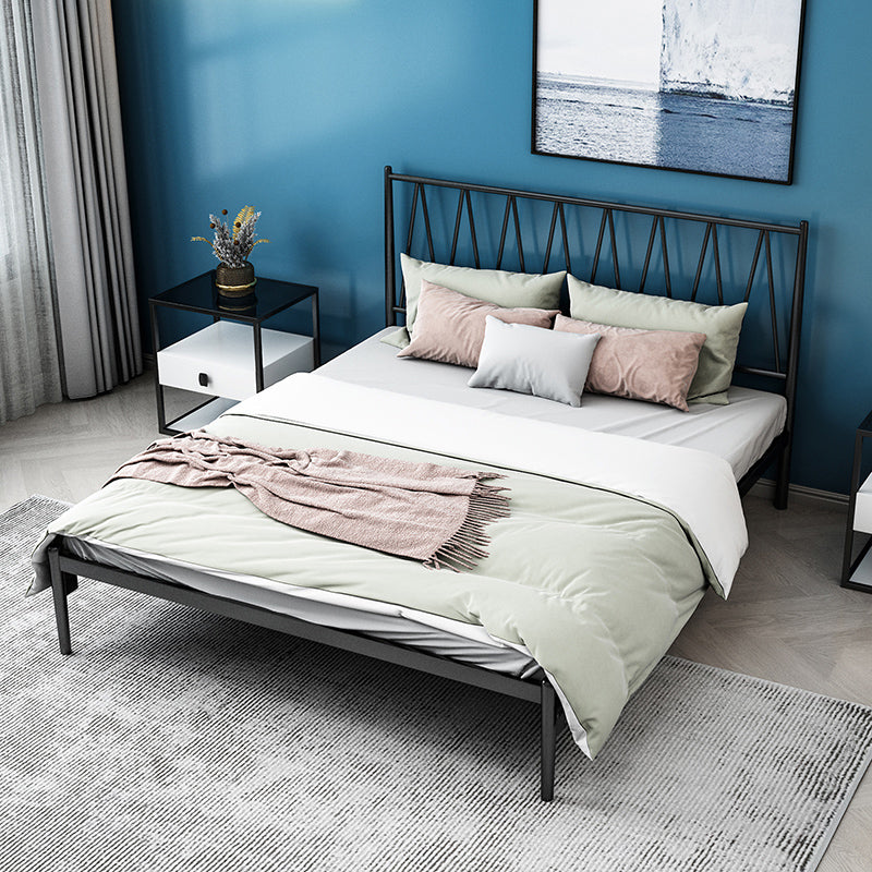 Metal Open-Frame Bed Minimalist Mattress Included Standard Bed