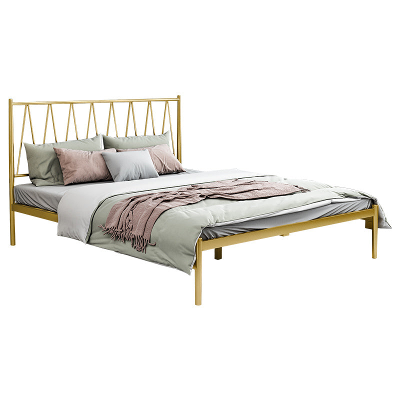 Metal Open-Frame Bed Minimalist Mattress Included Standard Bed