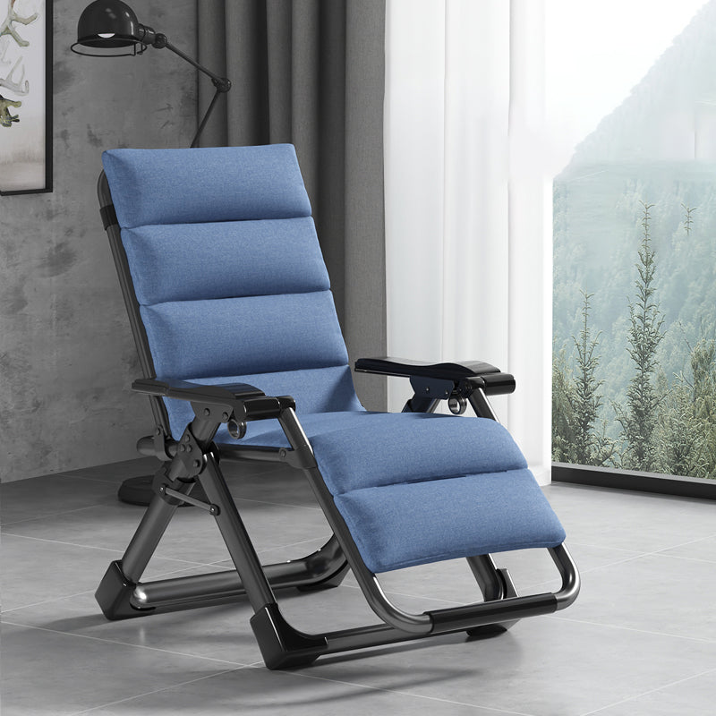 Polyester Blend Standard Recliner With Cup Holders and Legs for Bedroom