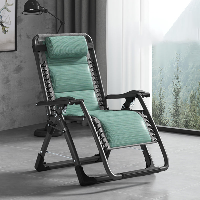 Polyester Blend Standard Recliner With Cup Holders and Legs for Bedroom