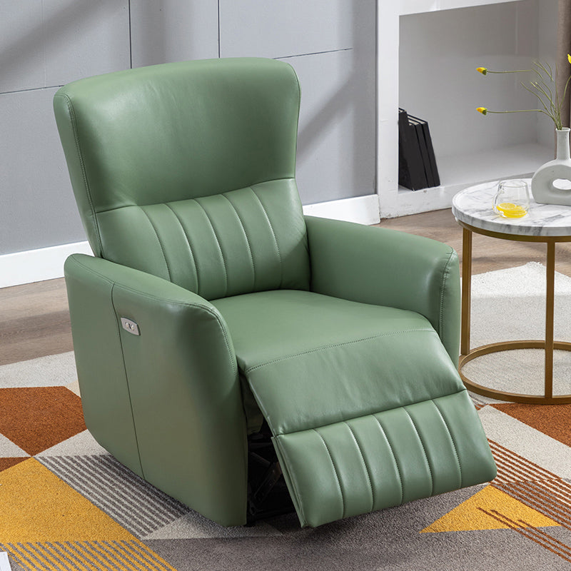 31.1-In Wide Swivel Reclining Chair Manual/Power Faux Leather Recliners