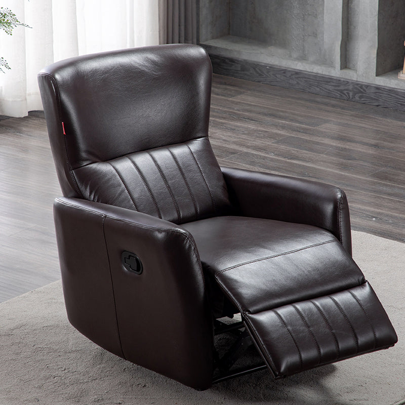 31.1-In Wide Swivel Reclining Chair Manual/Power Faux Leather Recliners