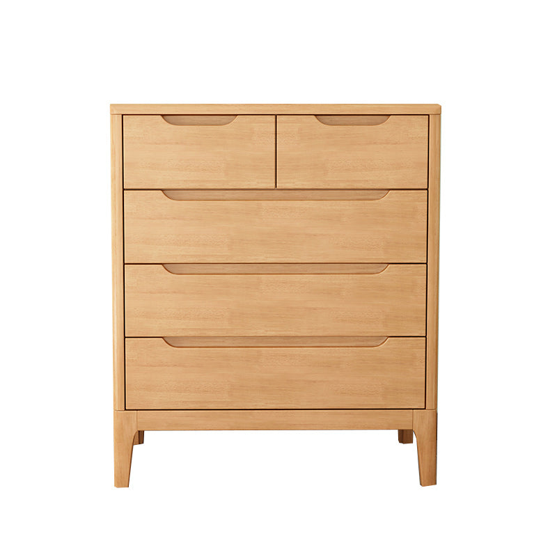 Modern Storage Chest Dresser Solid Wood Dresser with 5/6/7 Drawers