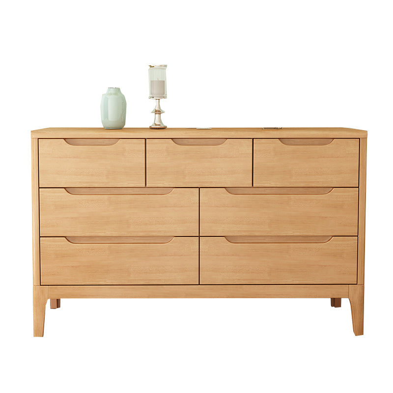 Modern Storage Chest Dresser Solid Wood Dresser with 5/6/7 Drawers