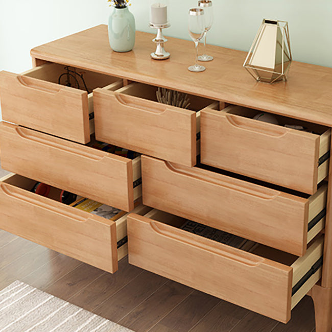 Modern Storage Chest Dresser Solid Wood Dresser with 5/6/7 Drawers
