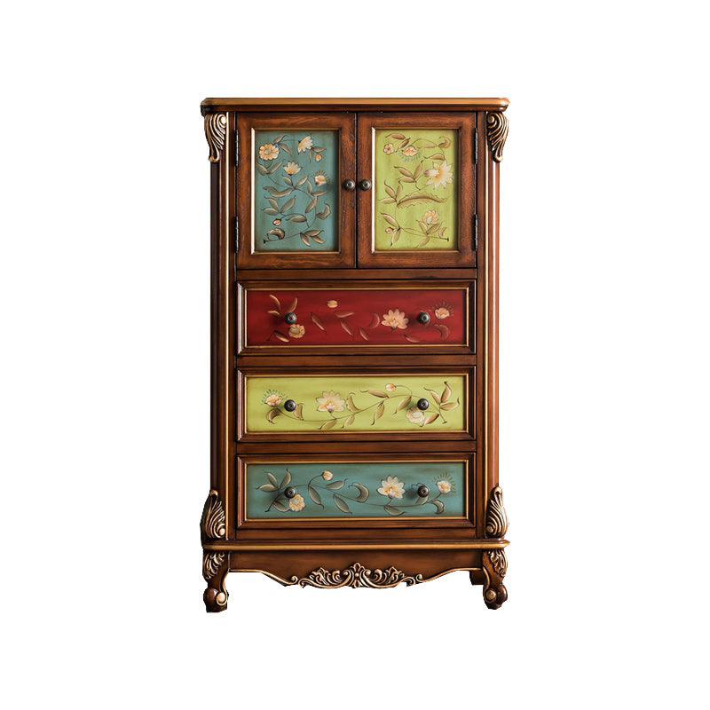 Coastal Storage Chest Solid Wood Dresser with 2/3/4 Drawers , 15.6 Inch Width