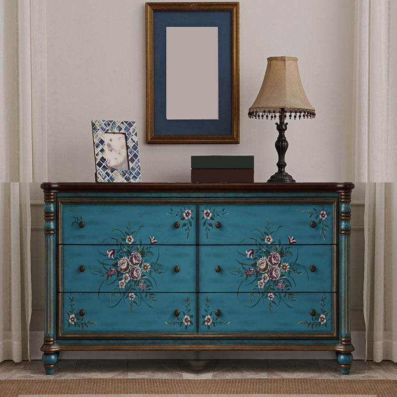 Solid Wood Lingerie Chest Traditional Horizontal Storage Chest