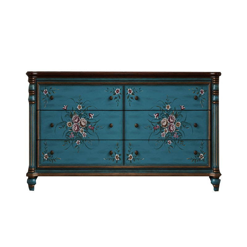 Solid Wood Lingerie Chest Traditional Horizontal Storage Chest