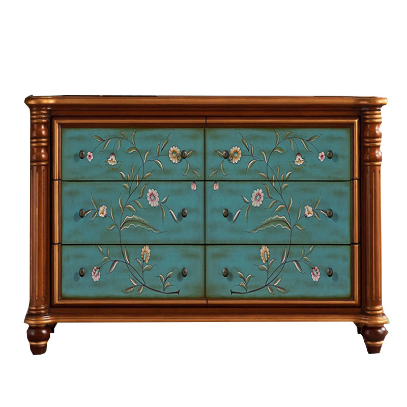 Solid Wood Lingerie Chest Traditional Horizontal Storage Chest