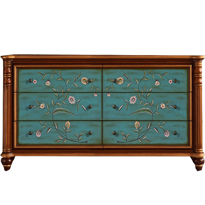 Solid Wood Lingerie Chest Traditional Horizontal Storage Chest