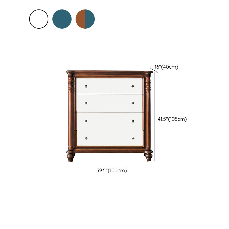 Solid Wood Lingerie Chest Traditional Horizontal Storage Chest