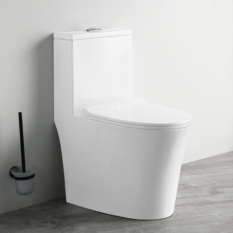 Contemporary Ceramic Flush Toilet Floor Mounted Toilet Bowl for Bathroom