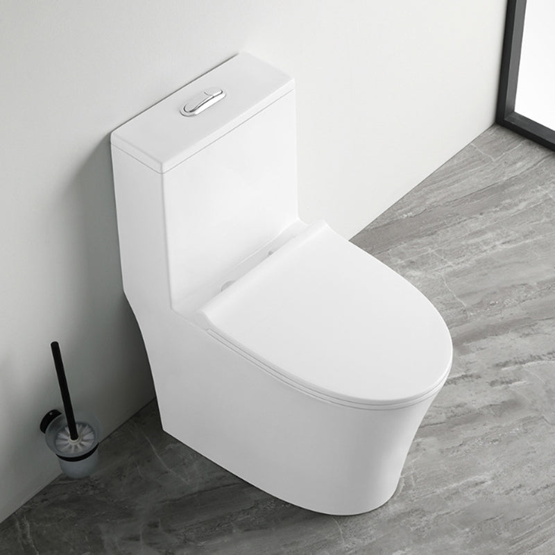 Contemporary Ceramic Flush Toilet Floor Mounted Toilet Bowl for Bathroom