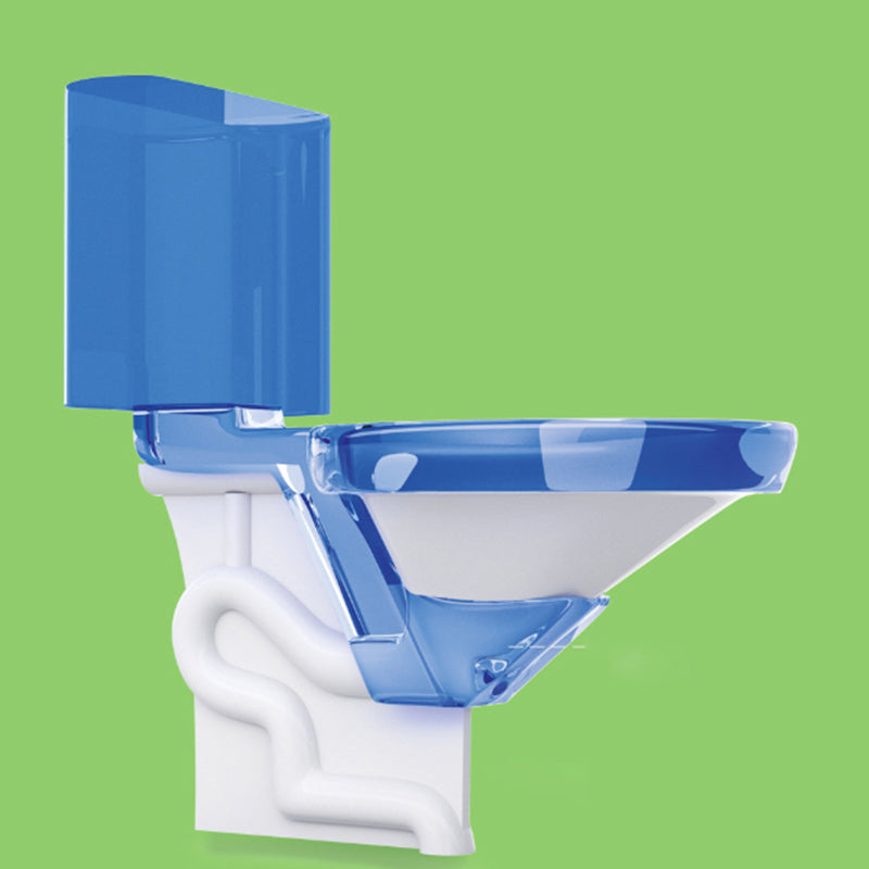 Contemporary Ceramic Flush Toilet Floor Mounted Toilet Bowl for Bathroom