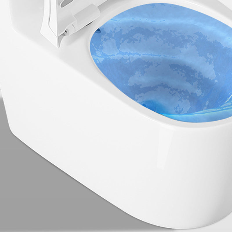 Modern White One Piece Flush Toilet Floor Mounted Toilet Bowl for Bathroom