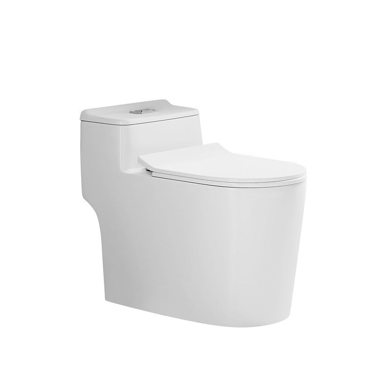 Modern 1 Piece Flush Toilet Floor Mounted White Toilet Bowl for Bathroom